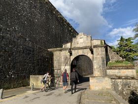 Entering the walled city.
